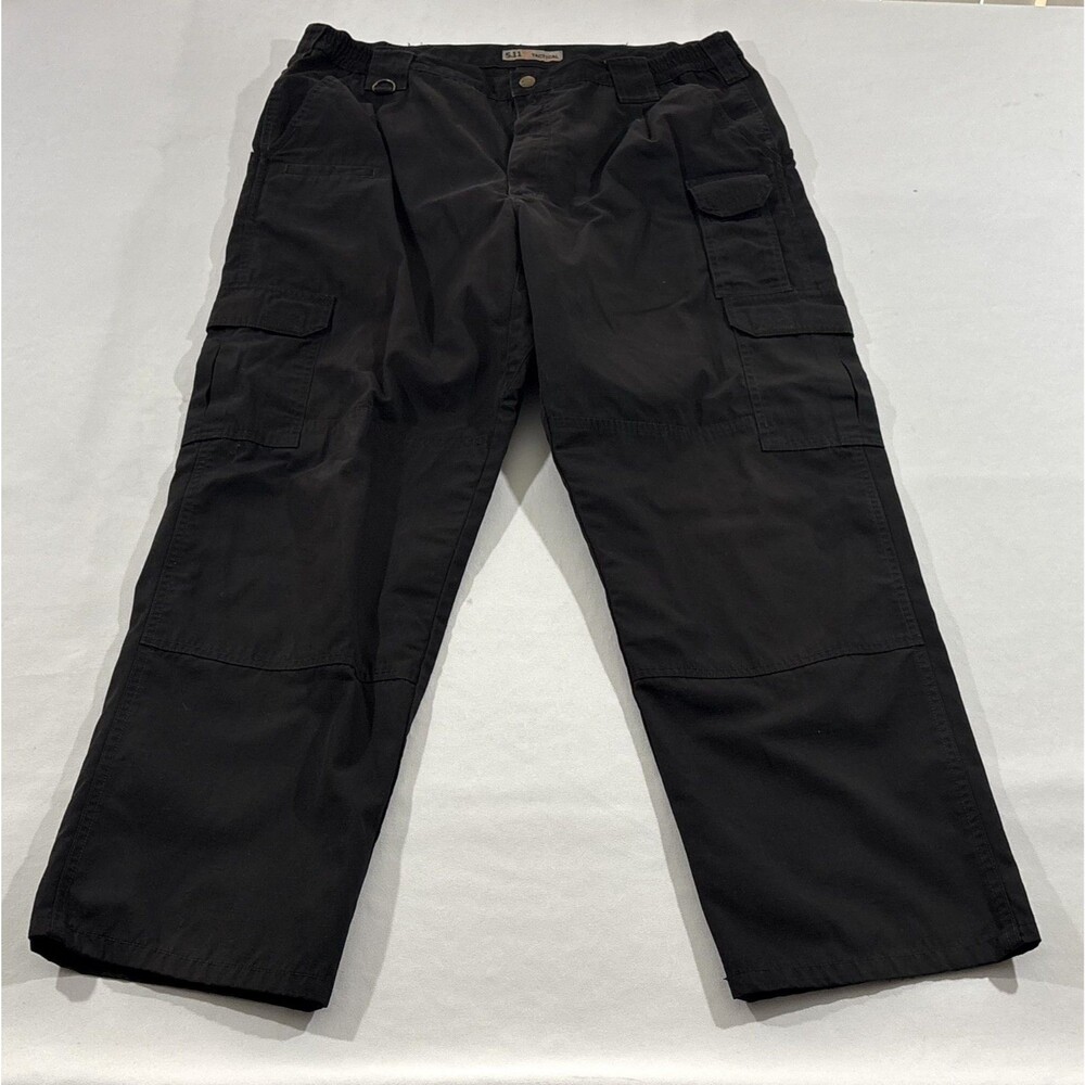 5.11 Tactical Series Cargo Pants Black Mens Multi Pockets Grunge Utility Sz 38